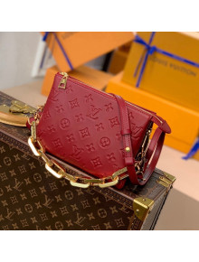 Louis Vuitton Coussin BB in Monogram Puffy Lambskin M59598 Red 2021 