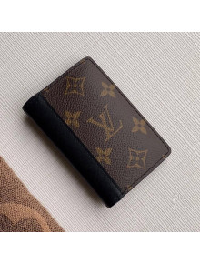 Louis Vuitton Pocket Organizer Wallet M60111 Monogram Canvas/Black 2022