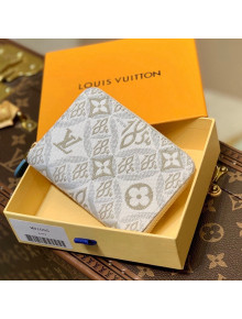 Louis Vuitton Since 1854 Zippy Coin Purse Wallet M81095 Grey/Beige/Blue 2022