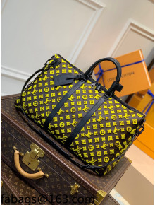 Louis Vuitton Keepall Triangle Bandouliere 50 Travel bag with Tuffetage Embroidery M45069 Yellow/Monogram Canvas 2022