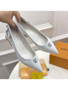 Louis Vuitton Magnetic Pumps 3.5cm in Patent Calf Leather White 2022