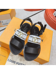 Louis Vuitton Academy Flat Sandals White 2022