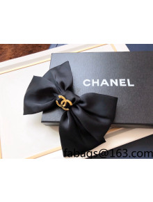 Chanel Silk Headband Black 2022 100