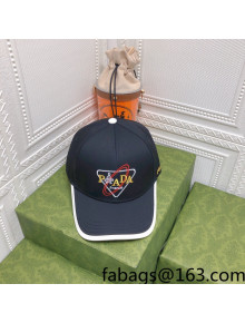 Prada Baseball Hat Black 2022 0310132