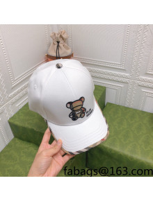 Burberry Baseball Hat White 2022 0310142