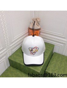 Prada Baseball Hat White 2022 0310133