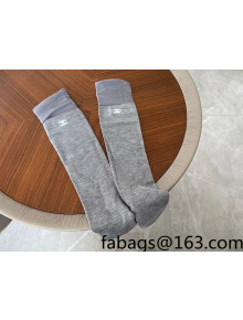 Chanel Socks Grey 2022 040178