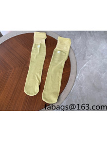 Chanel Socks Yellow 2022 040180