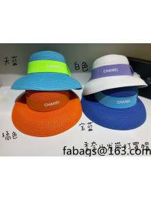 Chanel Straw Wide Brim Hat 2022 040164