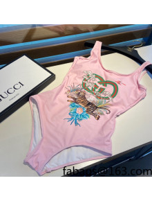 Gucci Tiger Swimwear Pink 2022 24