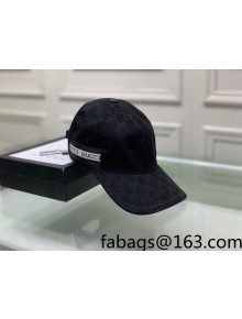 Gucci GG Canvas Baseball Hat Black 2022 031068