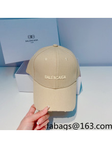 Balenciaga Canvas Baseball Hat Yellow 2022 031042