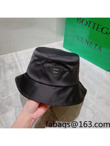 Bottega Veneta Silk Bucket Hat Black 2022 0310104