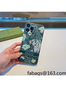 Gucci Tiger iPhone Case Green 2022 040101