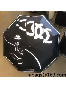 Chanel CC Umbrella Black 2022 040106