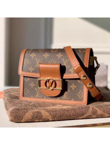 Louis Vuitton Mini Dauphine Monogram Canvas Shoulder Bag M44580 Coffee 2019