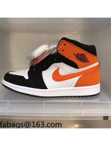 Nike Air Jordan AJ1 Mid-top Sneakers Orange 2021 112361
