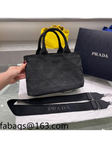 Prada Quilted Fabric Tote bag 1BG439 Black/Grey 2022