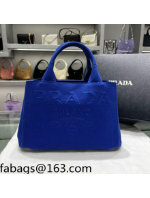 Prada Maxi Logo Canvas Top Handle bag Blue 2022