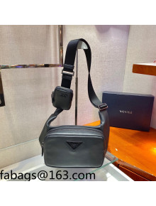 Prada Leather Shoulder Bag 2VH127 Black 2022