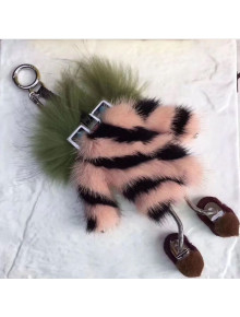 Fendi Bag Bugs Bag Charm & Key Holder Pink