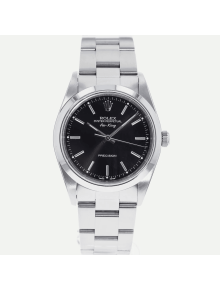 SUPER QUALITY – Rolex Air-King 14000 - Men & Women: Dial Color – Black, Bracelet - Stainless Steel, Case Size – 34mm, Max. Wrist Size - 6.25 inches