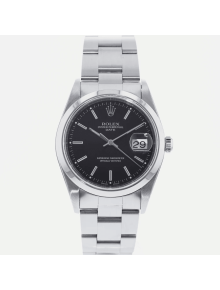 SUPER QUALITY – Rolex Date 15200 - Men & Women: Dial Color – Black, Bracelet - Stainless Steel, Case Size – 34mm, Max. Wrist Size - 6.5 inches