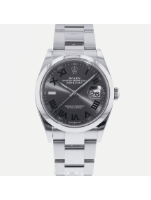 SUPER QUALITY – Rolex Datejust 126200 – Men: Dial Color – Gray, Bracelet - Stainless Steel, Case Size – 36mm, Max. Wrist Size - 7.25 inches