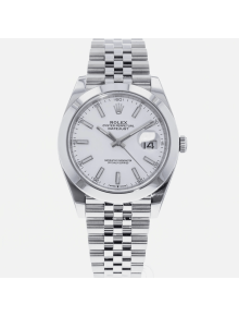 SUPER QUALITY – Rolex Datejust 126300 – Men: Dial Color – White, Bracelet - Stainless Steel, Case Size – 41mm, Max. Wrist Size - 7.25 inches
