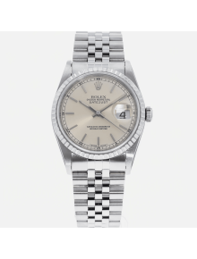 SUPER QUALITY – Rolex Datejust 16220 – Men: Dial Color – Silver, Bracelet - Stainless Steel, Case Size – 36mm, Max. Wrist Size - 7.25 inches