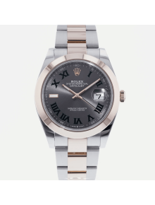 SUPER QUALITY – Rolex Datejust 126301 – Men: Dial Color – Gray, Bracelet - Rose Gold Plated, Stainless Steel, Case Size – 41mm, Max. Wrist Size - 7.25 inches