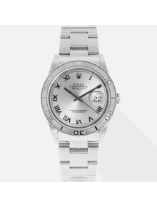 SUPER QUALITY – Rolex Datejust Turn-O-Graph 16264 – Men: Dial Color – Silver, Bracelet - Stainless Steel, Case Size – 36mm, Max. Wrist Size - 7.25 inches