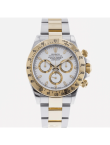 SUPER QUALITY – Rolex Daytona 116523 – Men: Dial Color – White, Bracelet - Yellow Gold Plated, Stainless Steel, Case Size – 40mm, Max. Wrist Size - 7.75 inches
