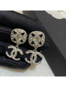 Chanel Star Short Earrings Silver 2022 031162