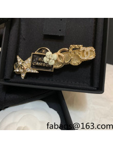 Chanel 5 Headband Gold 2022 031168