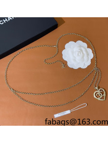 Chanel Heart Chain Belt 2022 040254
