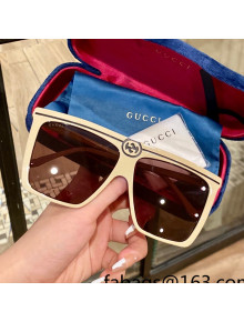 Gucci Sunglasses GG0733 Light Beige 2022  