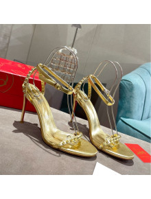 Christian Louboutin Neon High Heel Sandals 10cm Gold 2022 032838
