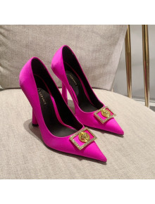 Versace Silk High Heel Pumps 11cm Hot Pink 2022 032807
