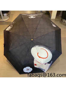 Chanel Coco Umbrella Black 2022 29