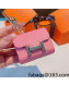 Hermes Grained Leather AirPods Pro Case Style 3 Pink 2021 122128