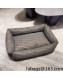 Fendi FF Large Rectangular Padded Dog Bed Brown 2021