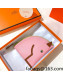 Hermes Leather Horse Coin Purse Wallet Pink 2021 