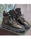 Chanel Patent Leather & Tweed Lace-ups Ankle Boots Black 2021 68