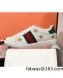 Gucci Ace Sneakers with Bee and Web White 2022 39