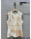 Hermes Print Cotton Vest Beige 2022 13