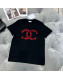 Chanel CC Cotton T-Shirt Black 2022 18