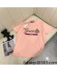 Gucci Cotton T-Shirt Pink 2022 33