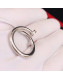 Cartier White Gold Juste un Clou Ring with Diamonds, Classic 09