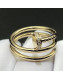 Cartier Yellow Gold Nologo Juste un Clou Ring with Diamonds 10